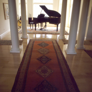 Home interior with piano