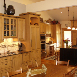 Kitchen interior designed by Home Tech Construction Services