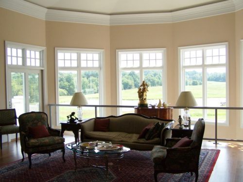 Interior of Home With Large Windows