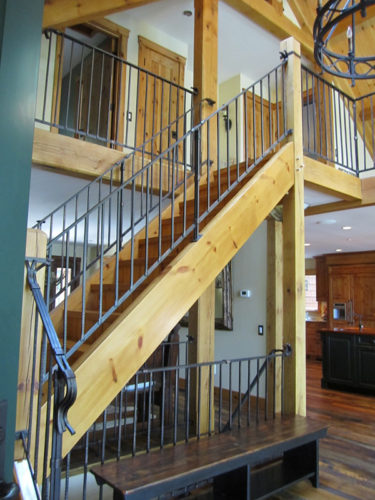 Detailed Craftsmanship of Stairs and Railing