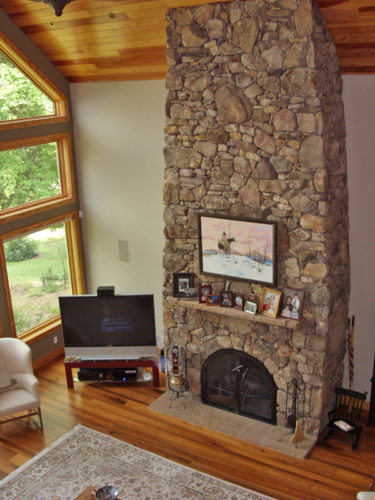 Luxury Stone Fireplace